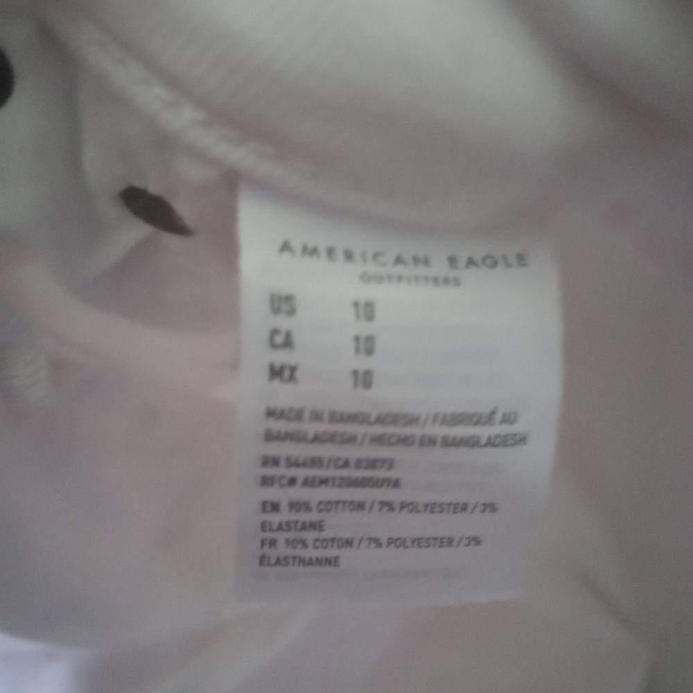 American Eagle white cut off shorts - Picture 4 of 6